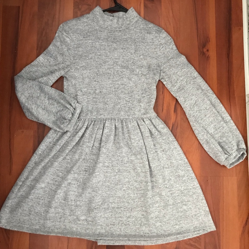 Gray Long Sleeve/turtle neck Dress.
